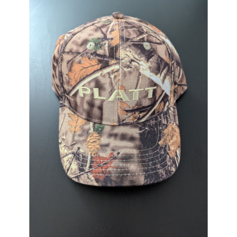 Platt Electric Supply Strap Back Hat Mens Adjustable Camouflage Hunt Camp‎ Fish